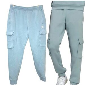 Adidas Sky Blue Cargo Joggers